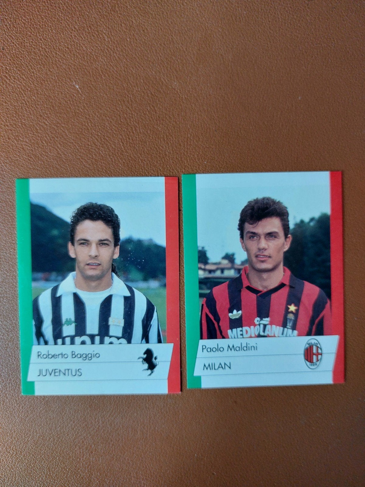 baggio juventus maldini milaan voetbal plaatjes 1992, Verzenden, Zo goed als nieuw, Buitenlandse clubs, Poster, Plaatje of Sticker