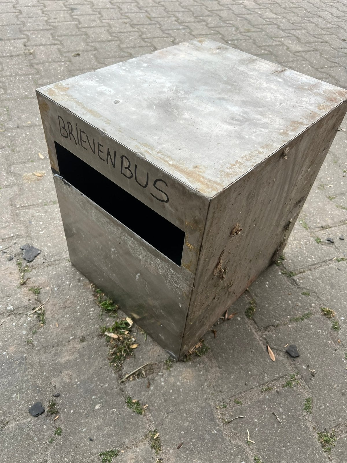 Brievenbus RVS om in te metselen, Tuin en Terras, Brievenbussen, Ophalen of Verzenden, Zo goed als nieuw, Rvs