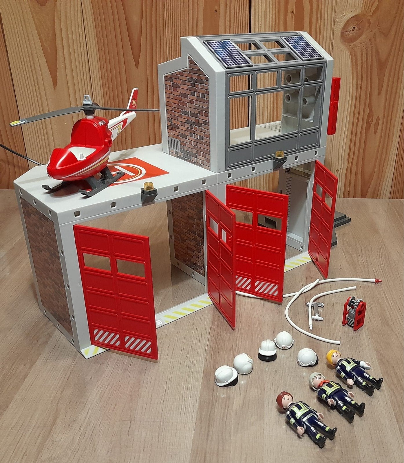 Brandweerkazerne 9462 met Helikopter, Geluid enFiguren, Kinderen en Baby's, Ophalen of Verzenden, Gebruikt