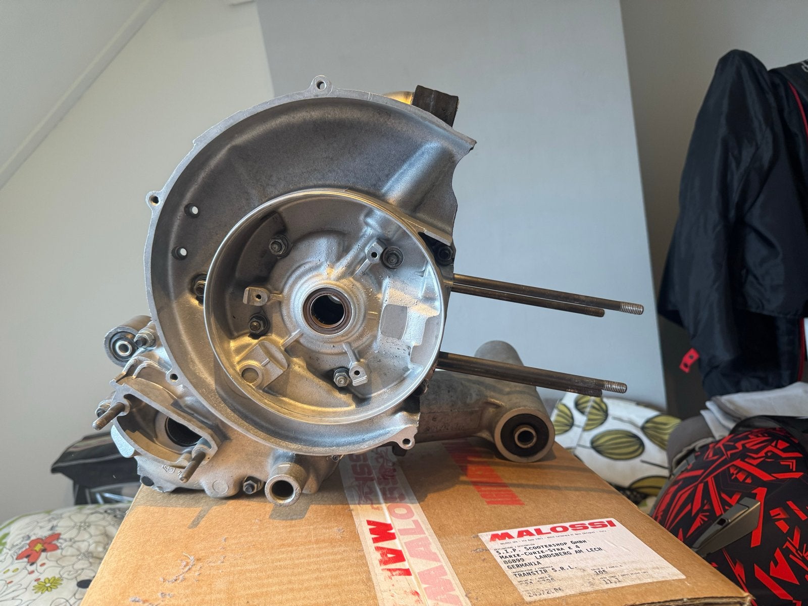 Vespa P200e Carters motorblok., Ophalen of Verzenden, Gebruikt, Blok, Overige merken