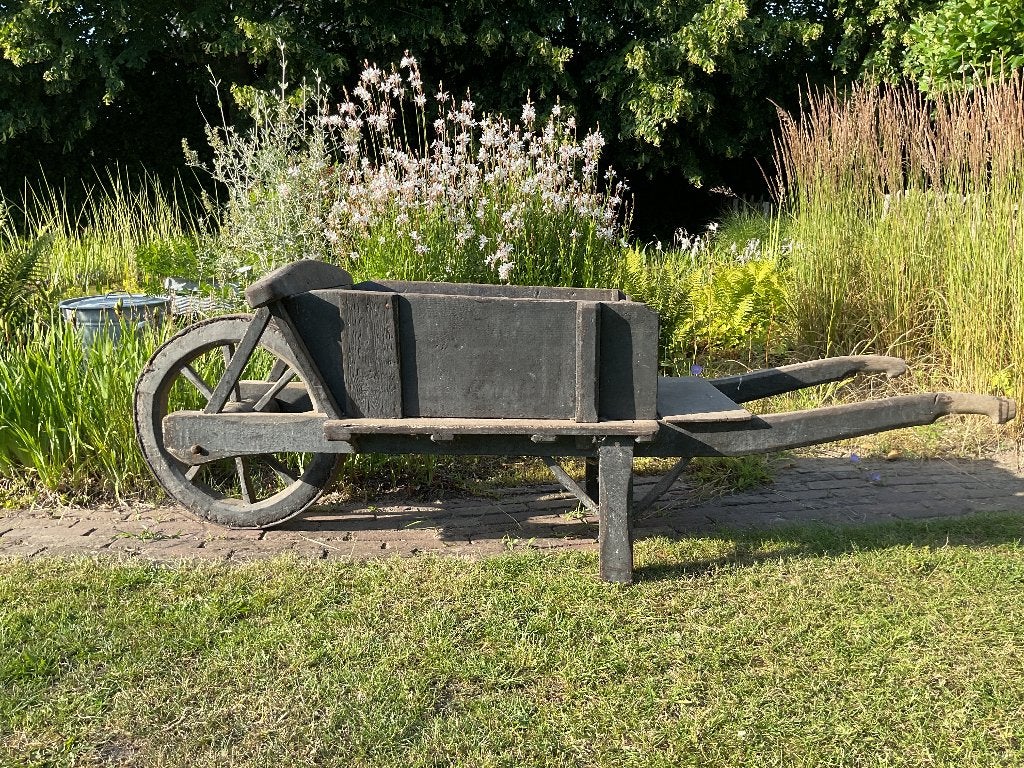 Oude houten kruiwagen, Antiek en Kunst, Ophalen