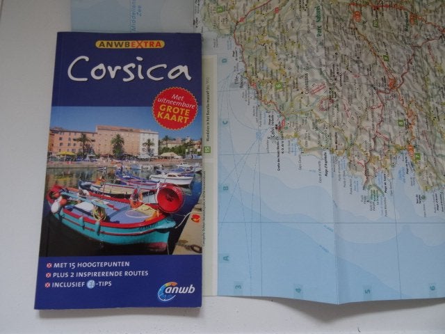 Corsica ; anwb extra reisgids , met de landkaart, Boeken, Reisgidsen, Europa, Ophalen of Verzenden, Zo goed als nieuw, Reisgids of -boek