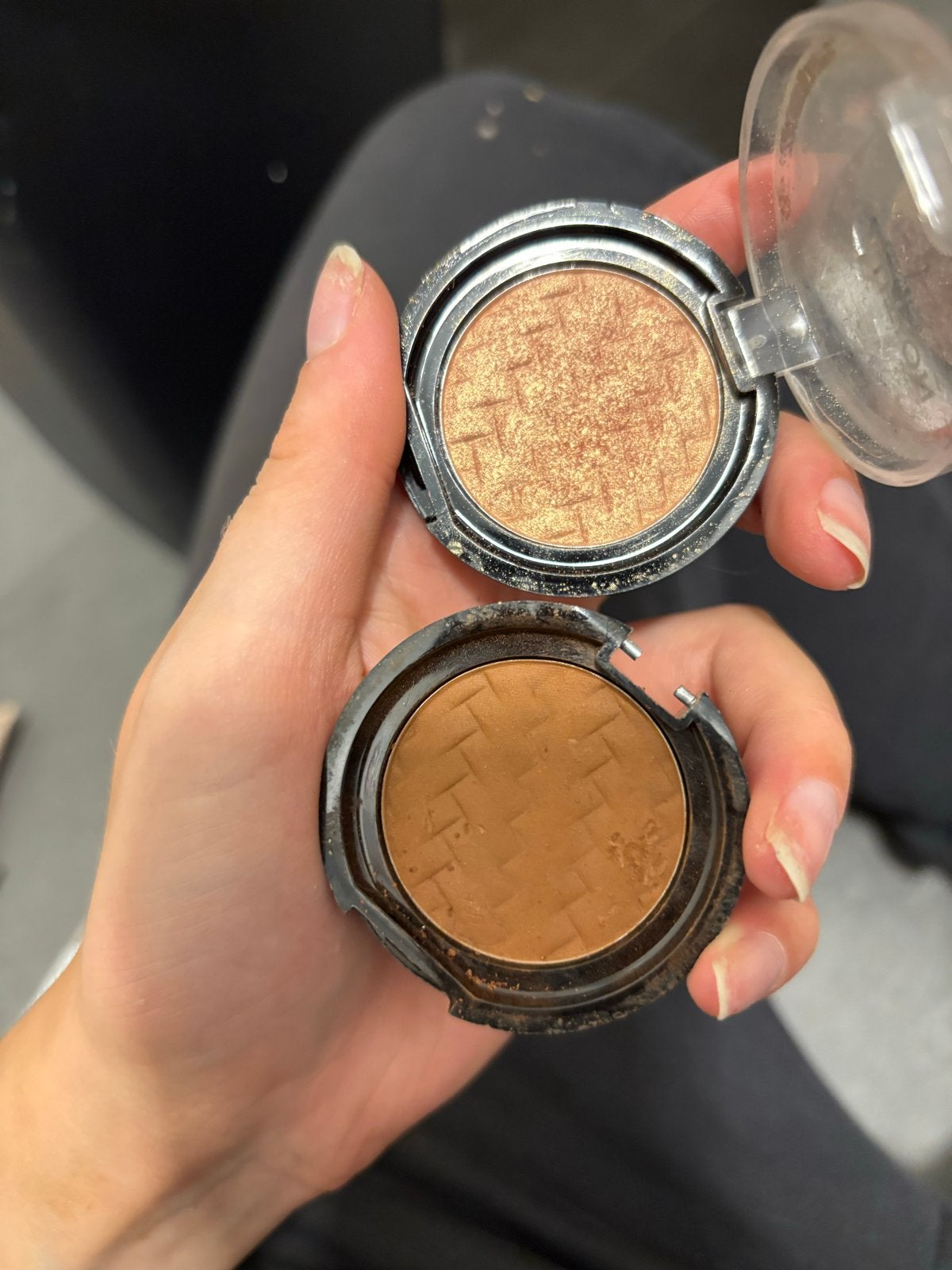 Make-up set: Bronzer en Highlighter, Gebruikt, Bruin, Gehele gezicht, Ophalen of Verzenden