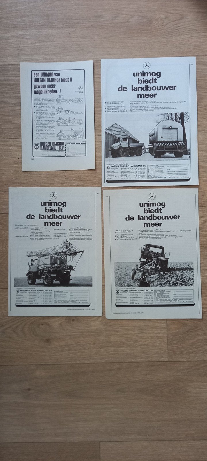 E : UNIMOG advertenties., Ophalen of Verzenden, 1920 tot 1940, Tijdschrift