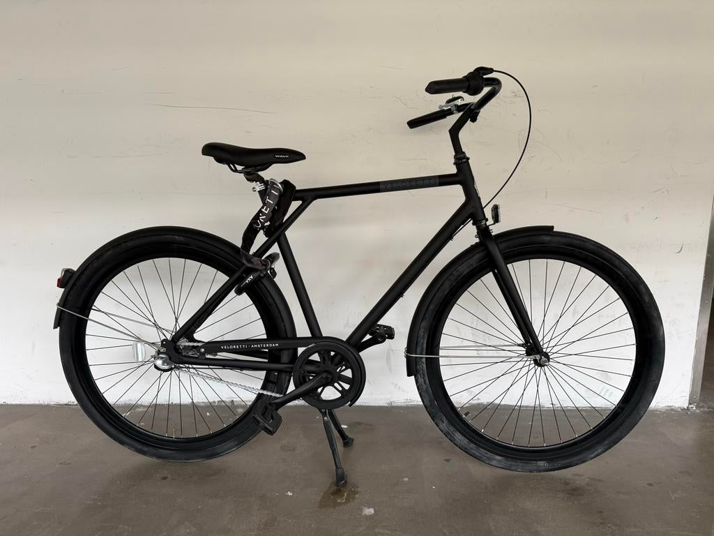 Veloretti Cafechaser Stadsfiets - 57 cm, Terugtraprem, Versnellingen, 56 cm of meer, Zo goed als nieuw