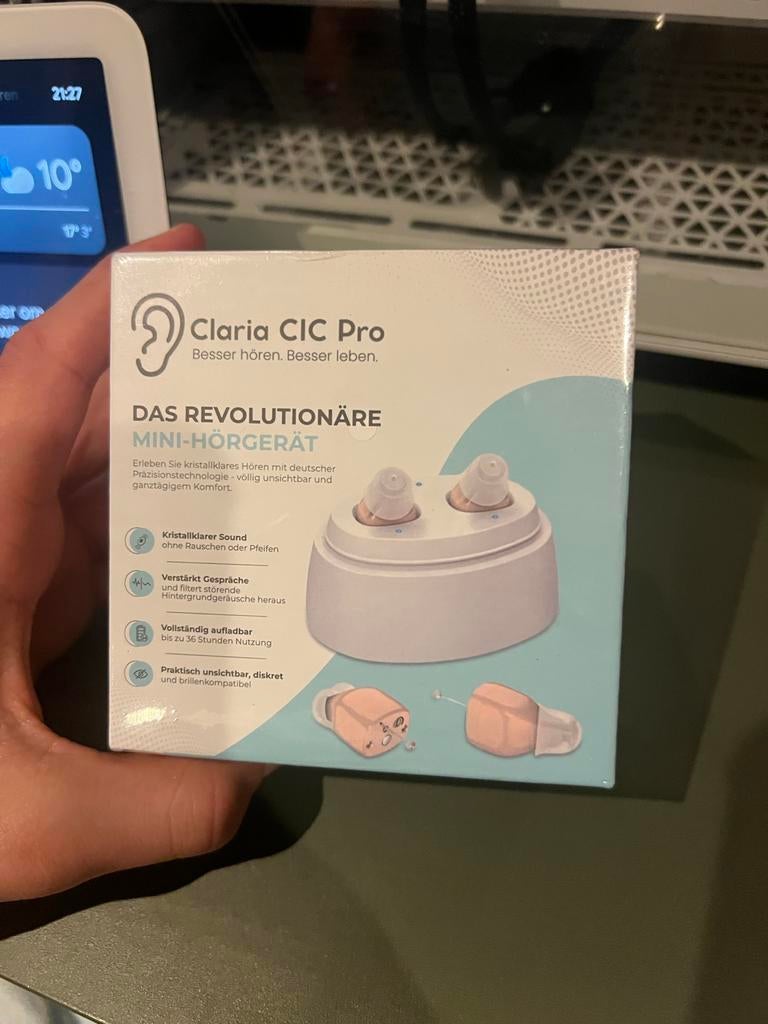 Claria CIC Pro Gehoortoestel - Nieuw en Ongeopend, Ophalen of Verzenden, Nieuw, Overige typen