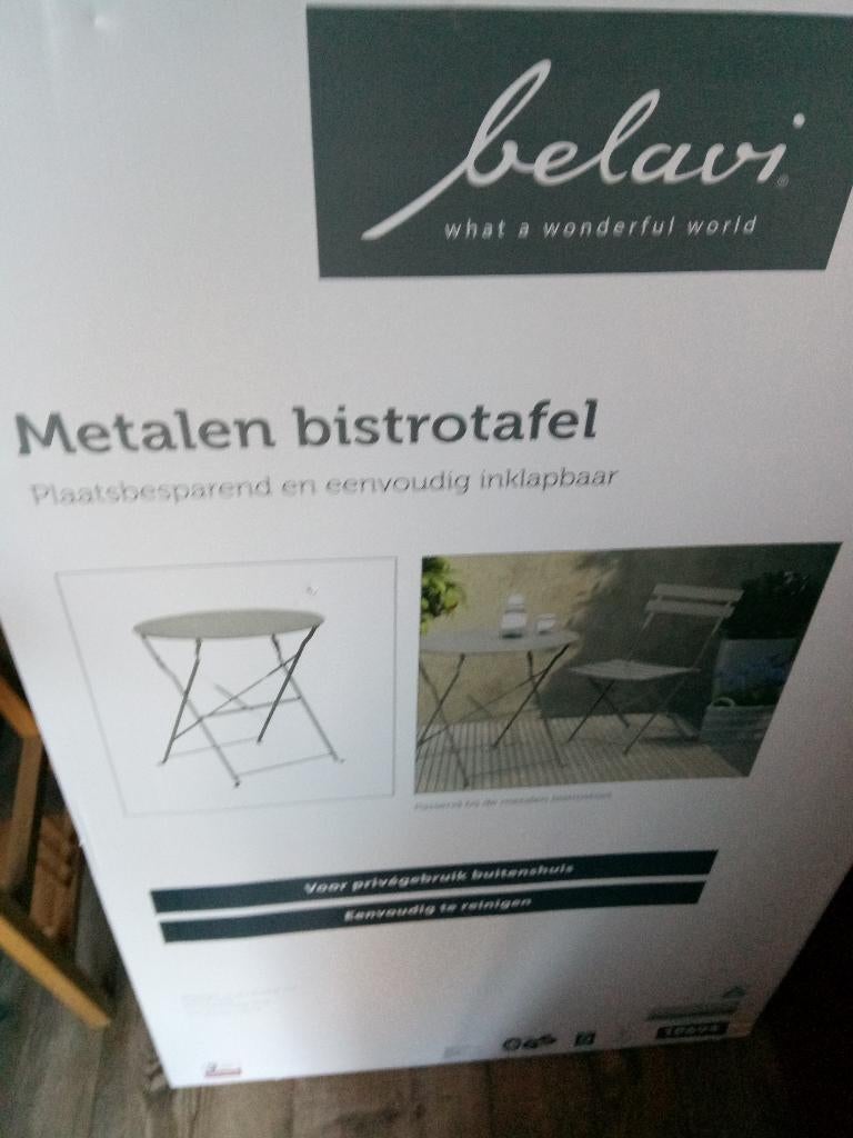 bistro set, Tuin en Terras, Ophalen, Overige materialen, 3 zitplaatsen, Nieuw