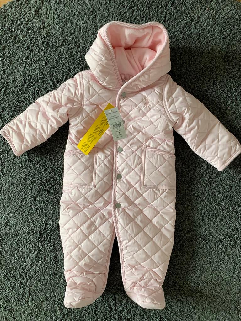 Ralph Lauren Roze Gewatteerde Baby Slaapzak - Nieuw, Kinderen en Baby's, Ophalen, Nieuw, Meisje