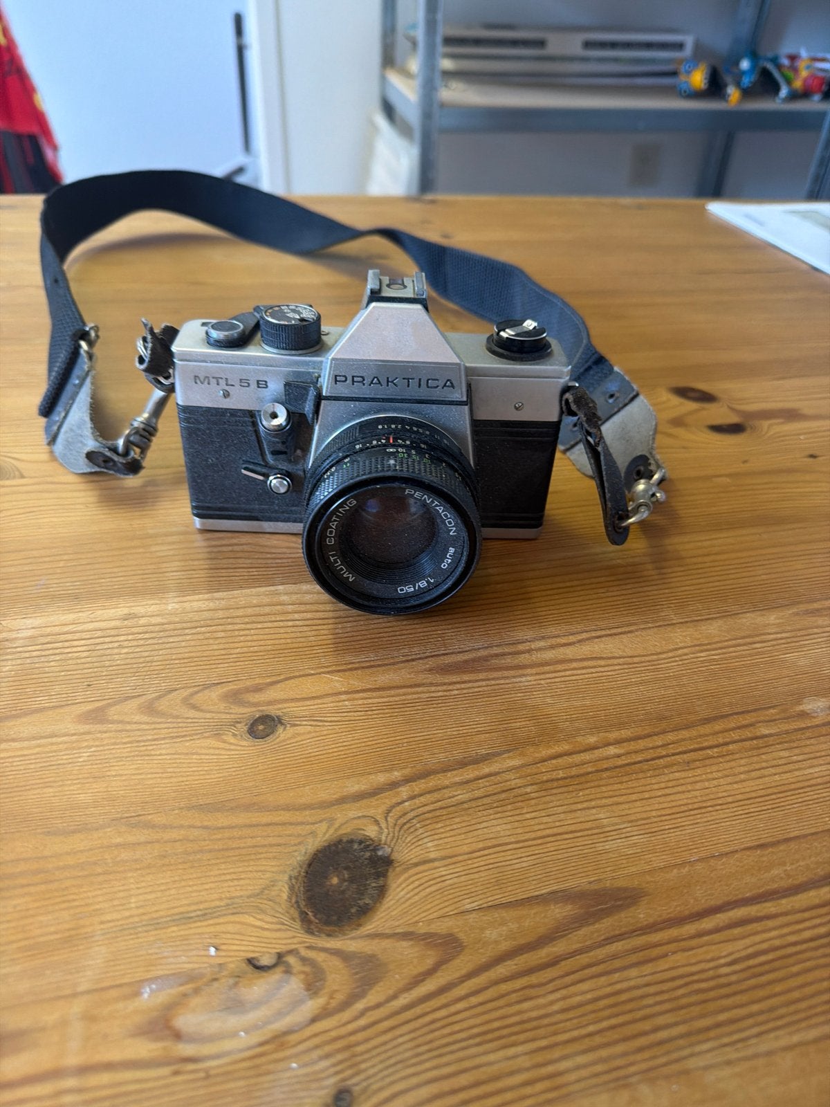 Praktica MTL 5B Spiegelreflexcamera met Pentacon lens, Ophalen of Verzenden, Gebruikt, Spiegelreflex, Overige Merken