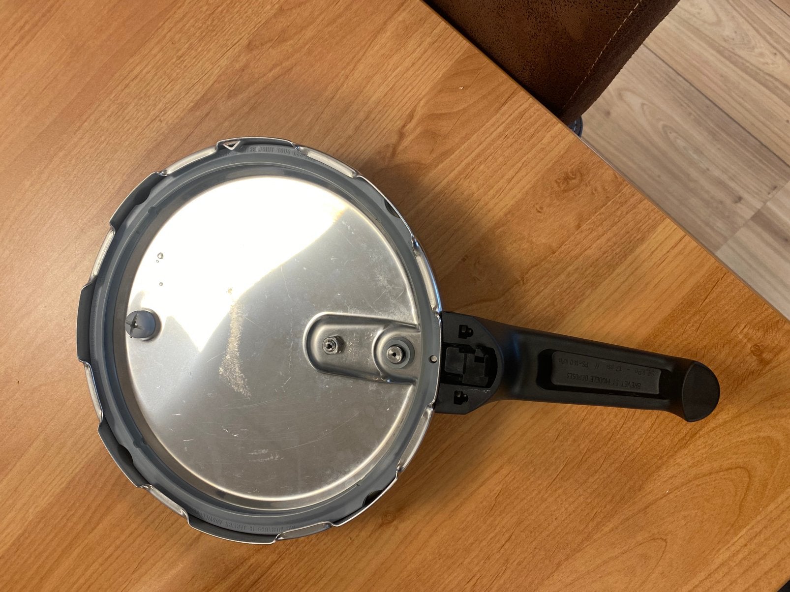 Tefal snelkookpan 6 liter, Ophalen, Zo goed als nieuw, Rvs