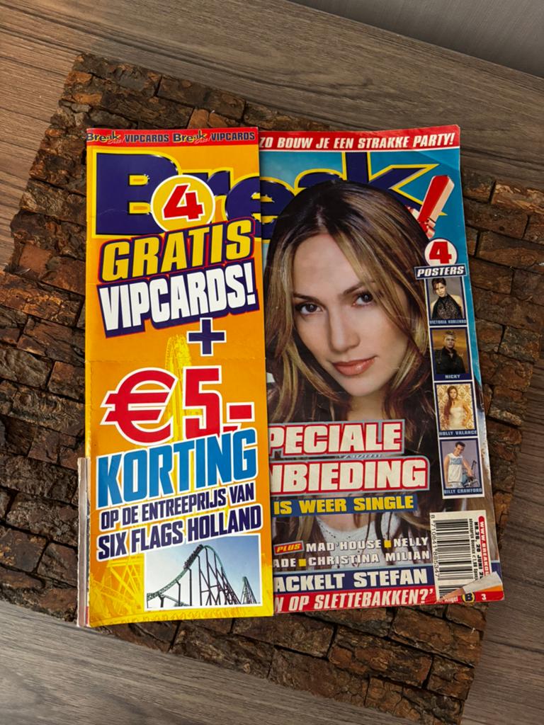 Break Out tijdschrift 2002 (gratis verzenden), Ophalen of Verzenden, Gelezen, Muziek, Film of Tv