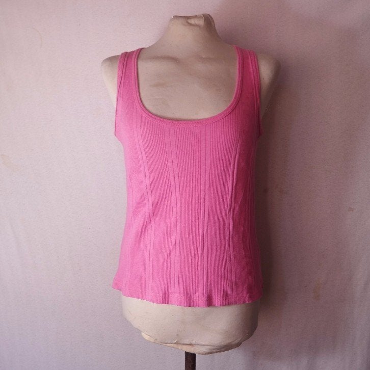 Leuk roze singlet 100% katoen mt M merk Vero Moda, Maat 38/40 (M), ., Ophalen of Verzenden, Zo goed als nieuw