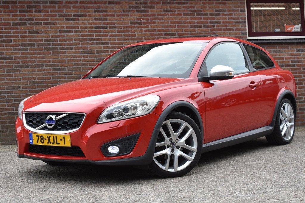 Volvo C30 1.6 D2 R-edition '12 Navi Xenon Leder Clima Cruise, Voorwielaandrijving, 28 km/l, Gebruikt, Zwart