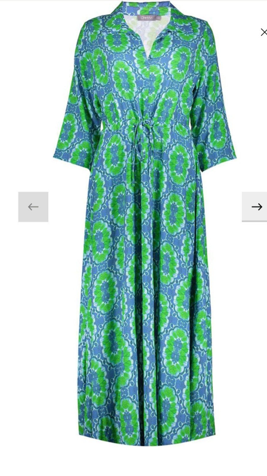 Te koop, jurk geisha blauw/groen, maat L, Overige kleuren, Geisha, Maat 42/44 (L), Nieuw