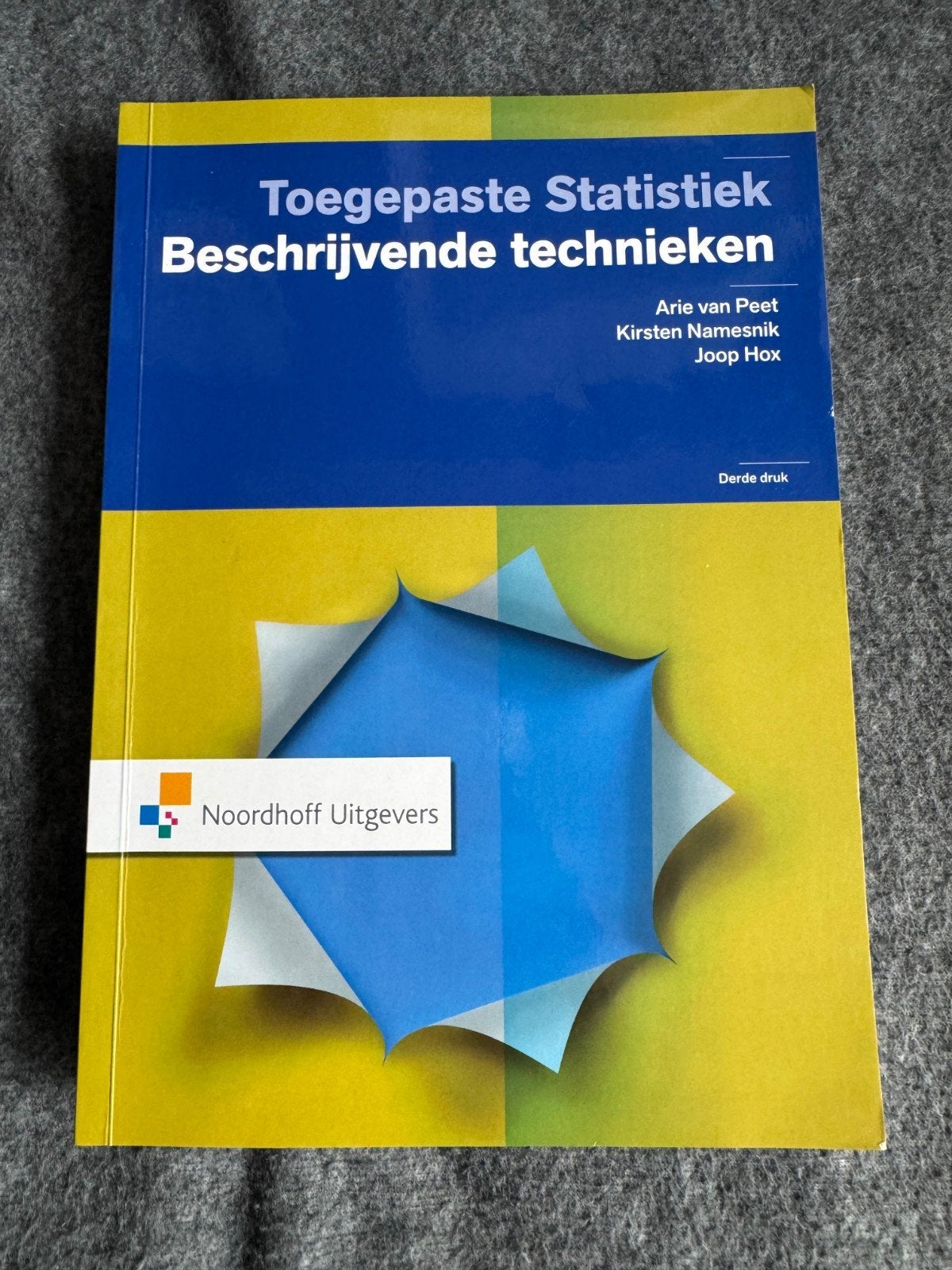Kirsten Namesnik - Toegepaste statistiek, Ophalen, Kirsten Namesnik; Joop Hox; Arie van Peet, Zo goed als nieuw, Nederlands