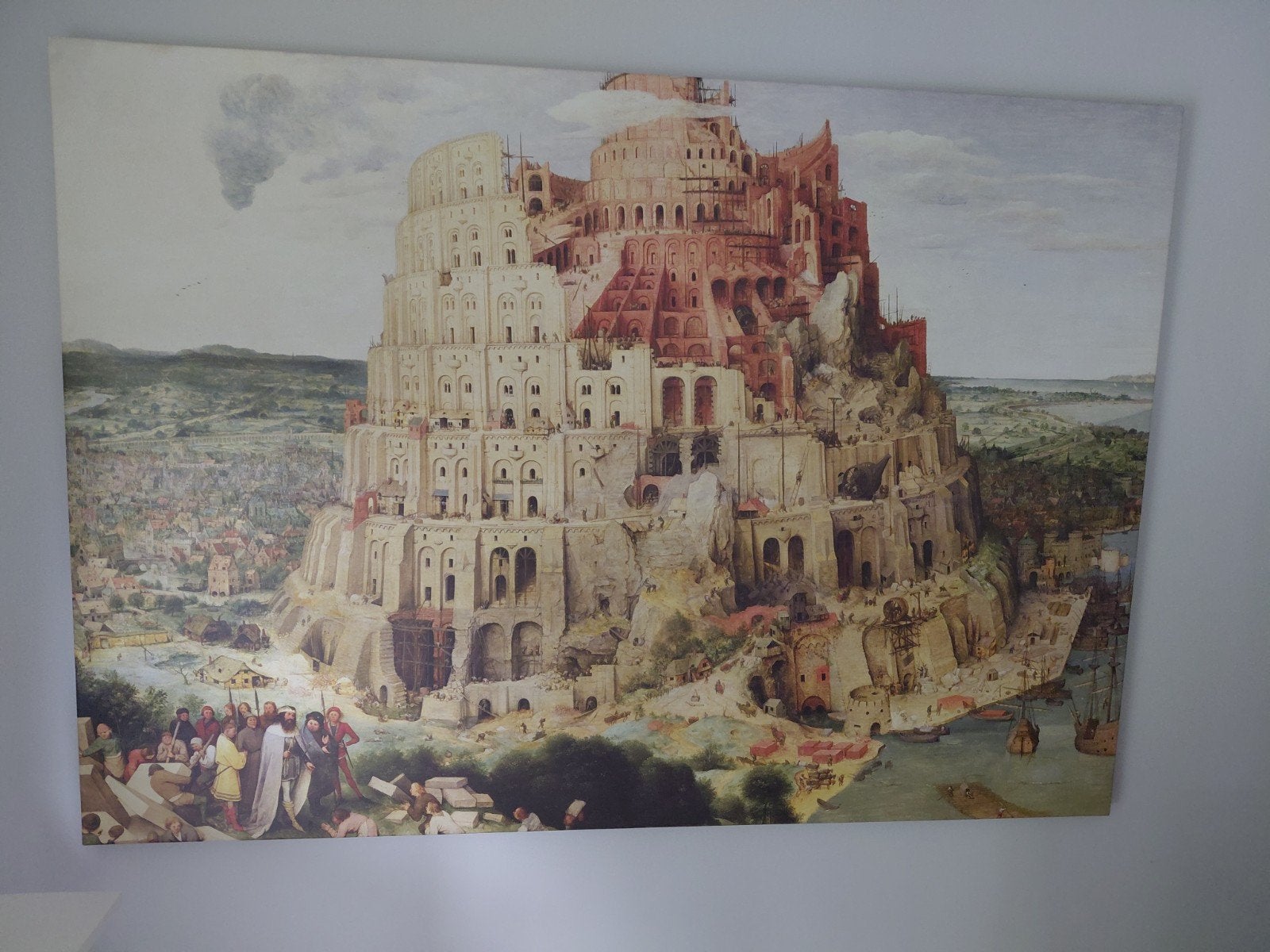 De Toren van Babel 200x140 - Pieter Bruegel de Oude reproduc, Ophalen, Doek, Klassiek, Print