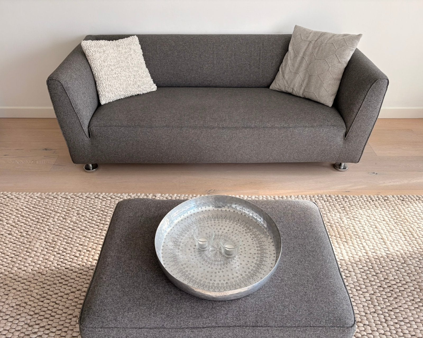Gelderlander 2,5 zitsbank, fauteuil en hocker, Ophalen, Overige maten, 150 tot 200 cm, 75 tot 100 cm