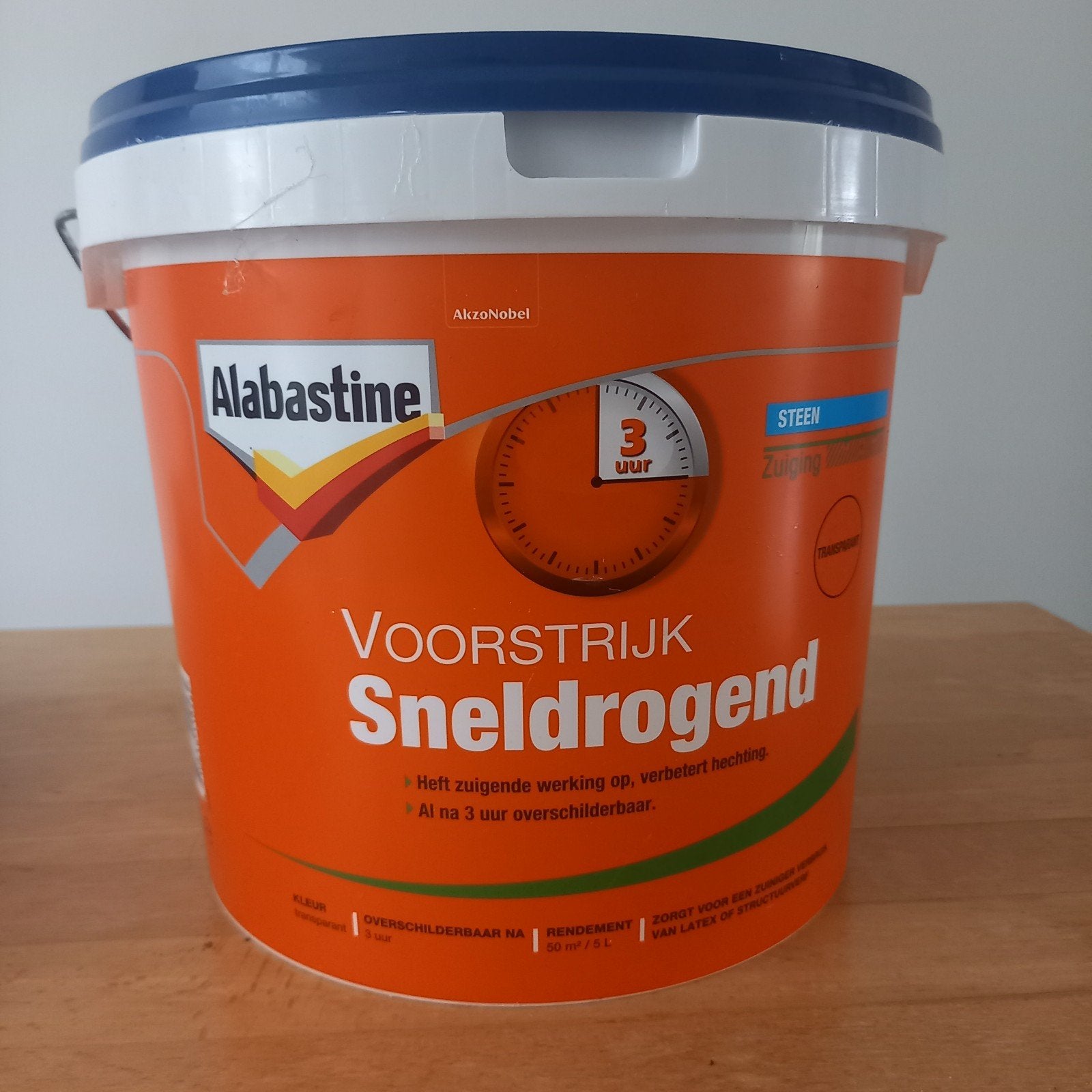 ALABASTINE Voorstrijk sneldrogend. Rest 2,6 ltr, Ophalen, Gebruikt, Wit, Verf