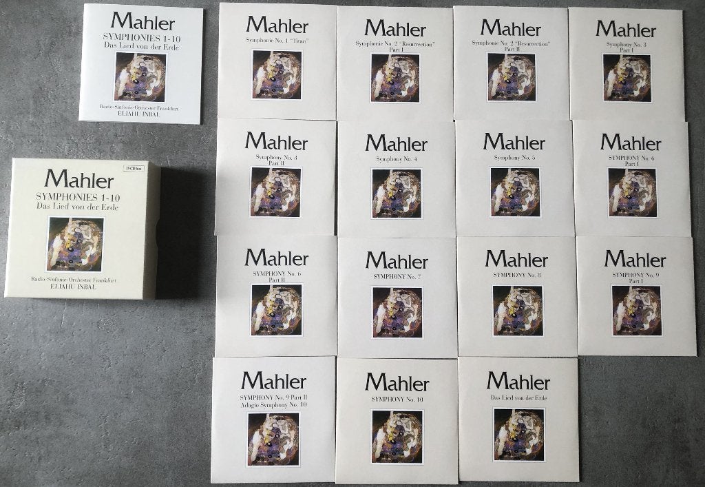 MAHLER - SYMPHONIES 1-10 - ELIAHU INBAL - 15 CD'S, Mahler, Ophalen of Verzenden, Zo goed als nieuw, Romantiek