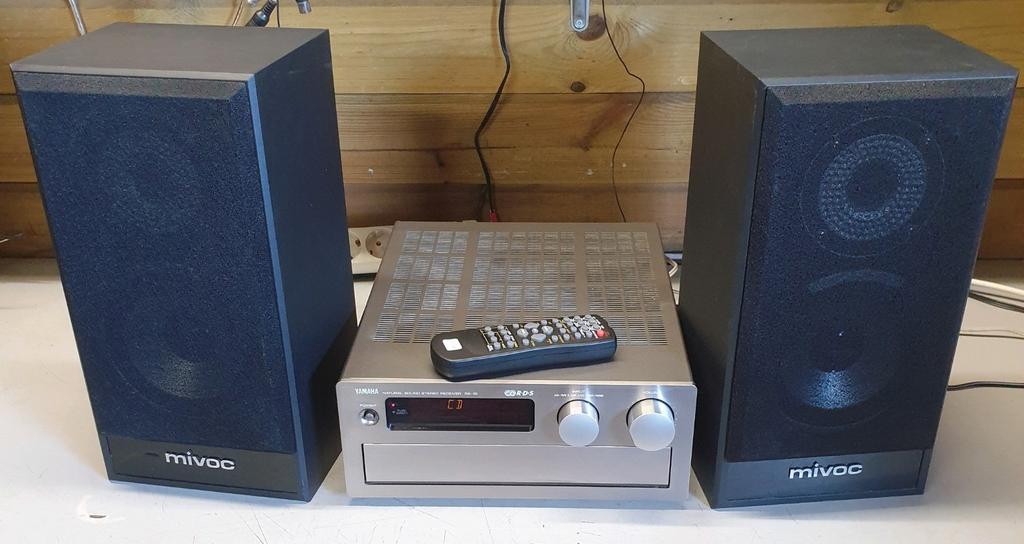 Yamaha rx-10 receiver + mivoc speakers + remote, Ophalen of Verzenden, Speakers, Overige merken