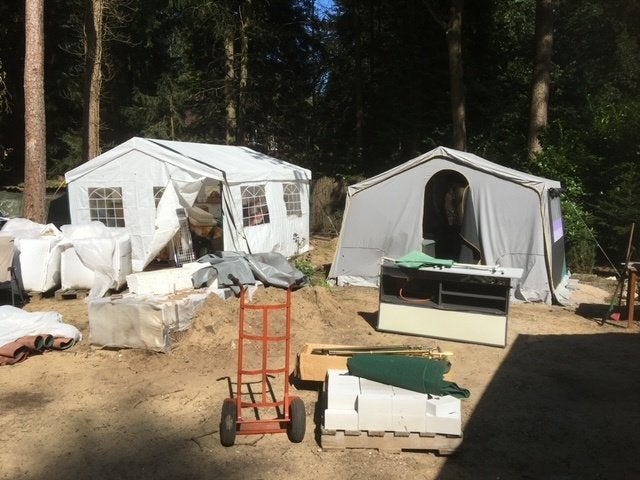 Partytent, Ophalen, Gebruikt, Partytent, Minder dan 4 meter