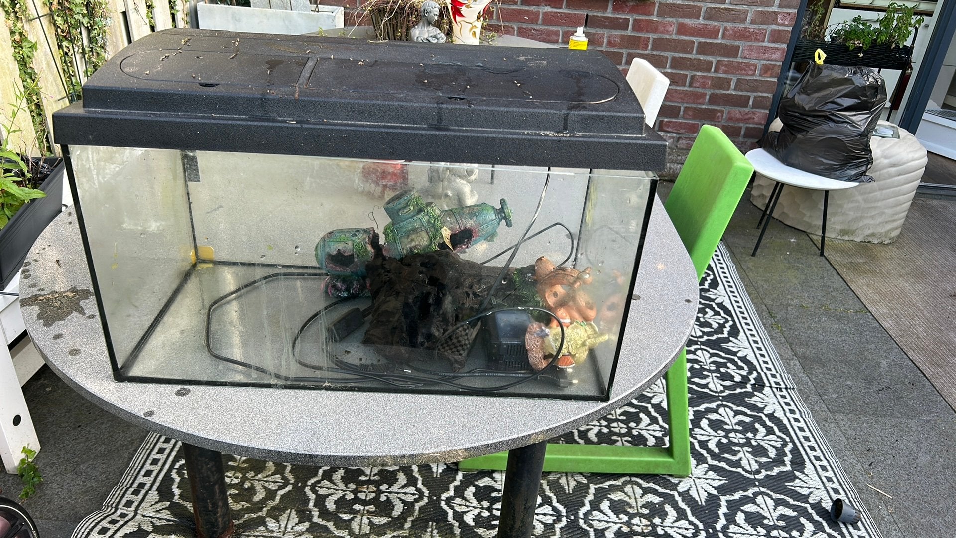 Gratis ophalen, Ophalen, Verwarming, Gebruikt, Leeg aquarium