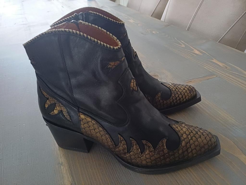 Nemonic Cowboylaarsjes Enkellaarzen maat 40, Nemonic, Zwart, Lage of Enkellaarzen, Ophalen of Verzenden