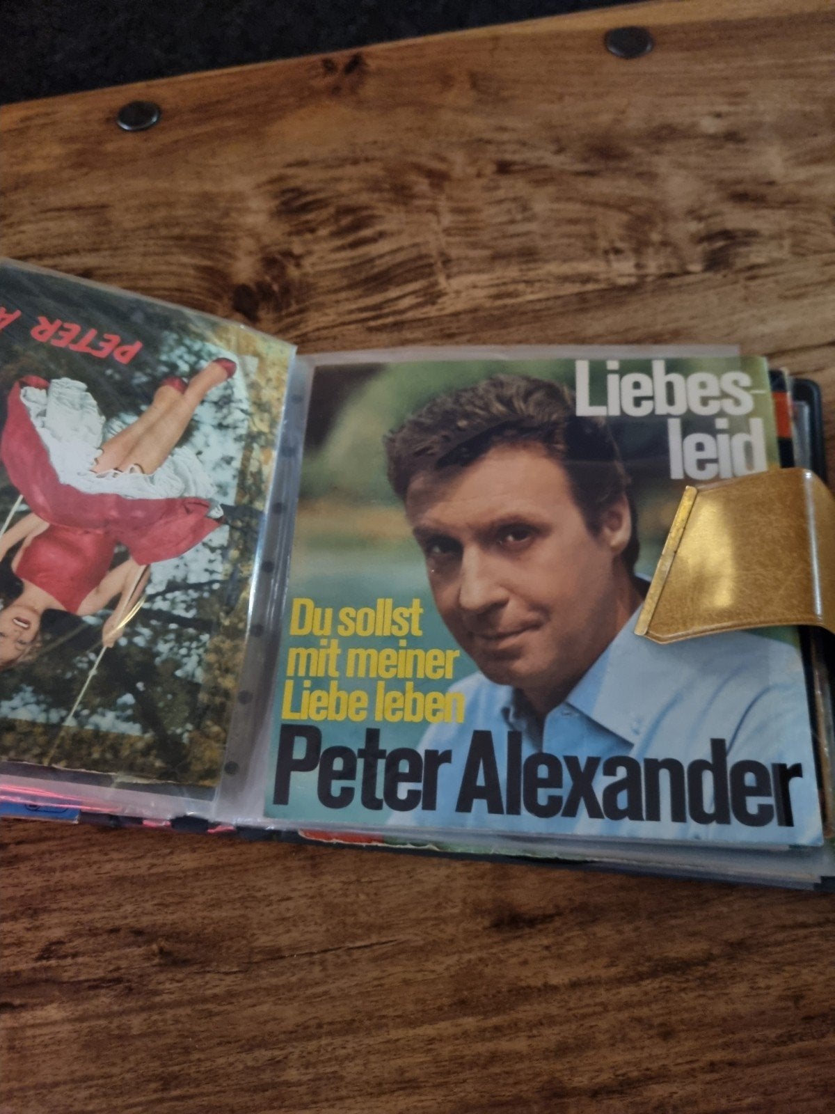 Peter Alexander singles collectie in album, Gebruikt, 7 inch, Overige typen, Fotohoes