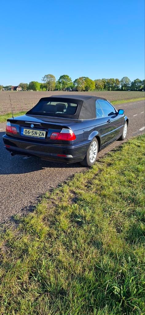 BMW 3-Serie 2.0 CI 318 Cabrio AUT 2005 Blauw, Auto's, Automaat, Achterwielaandrijving, 1995 cc, 680 kg