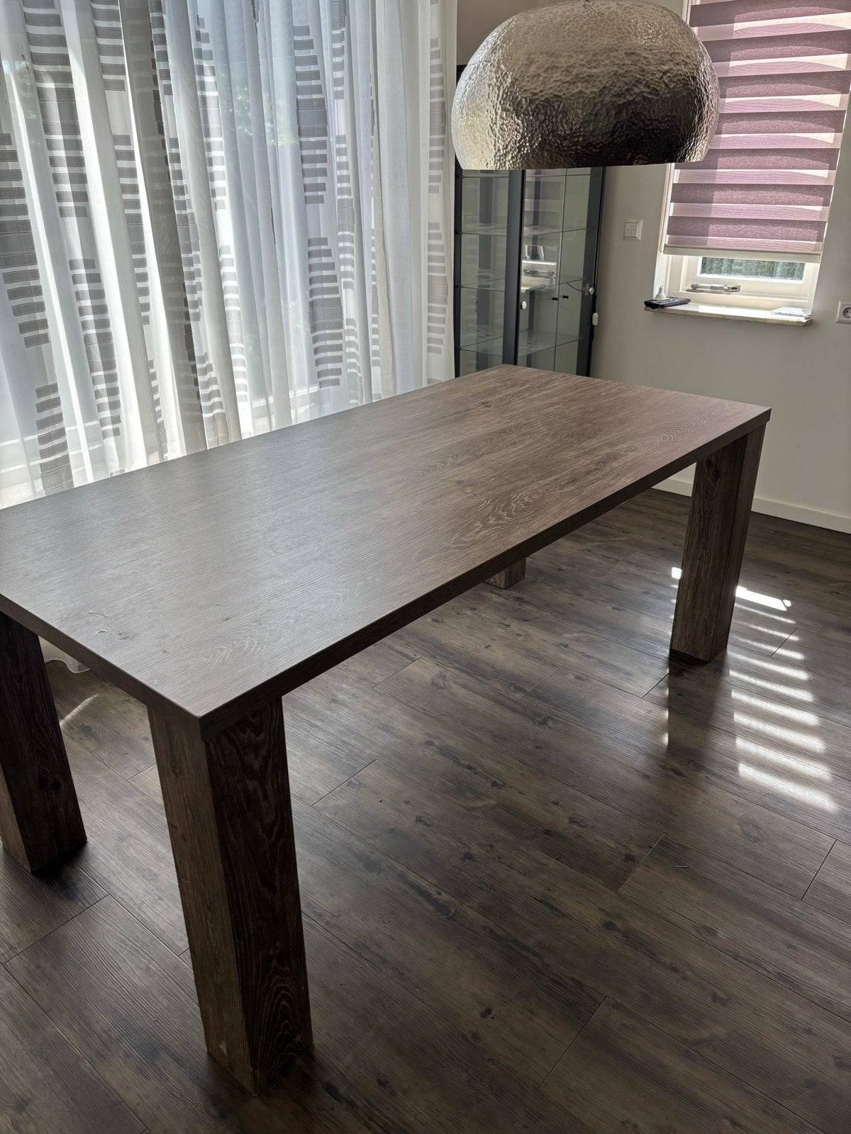 Robuuste eettafel van Melamine onderhoudsvrij, Ophalen, 50 tot 100 cm, Zo goed als nieuw, 150 tot 200 cm