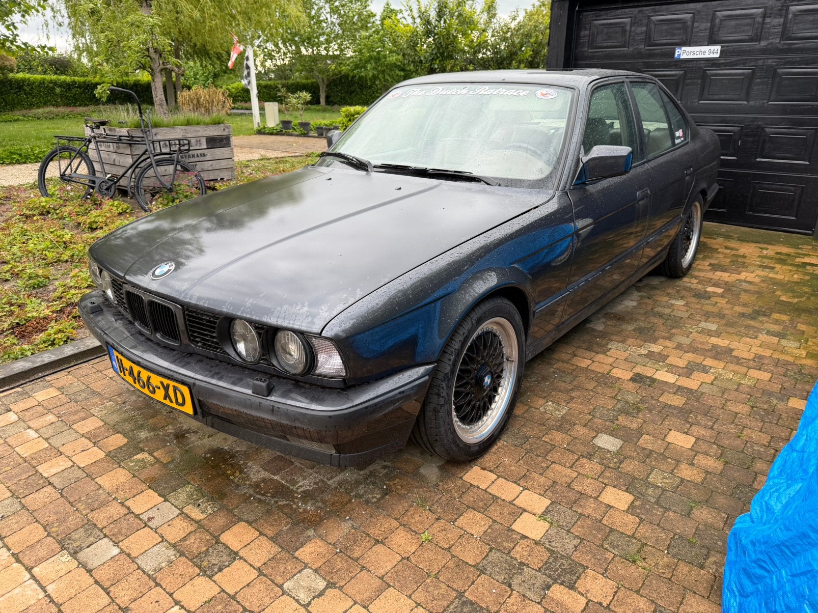 BMW 1992 Grijs 525ix automaat gerestaureerd , UNIEK AUTO !!, Beige, 192 pk, Leder, Vierwielaandrijving