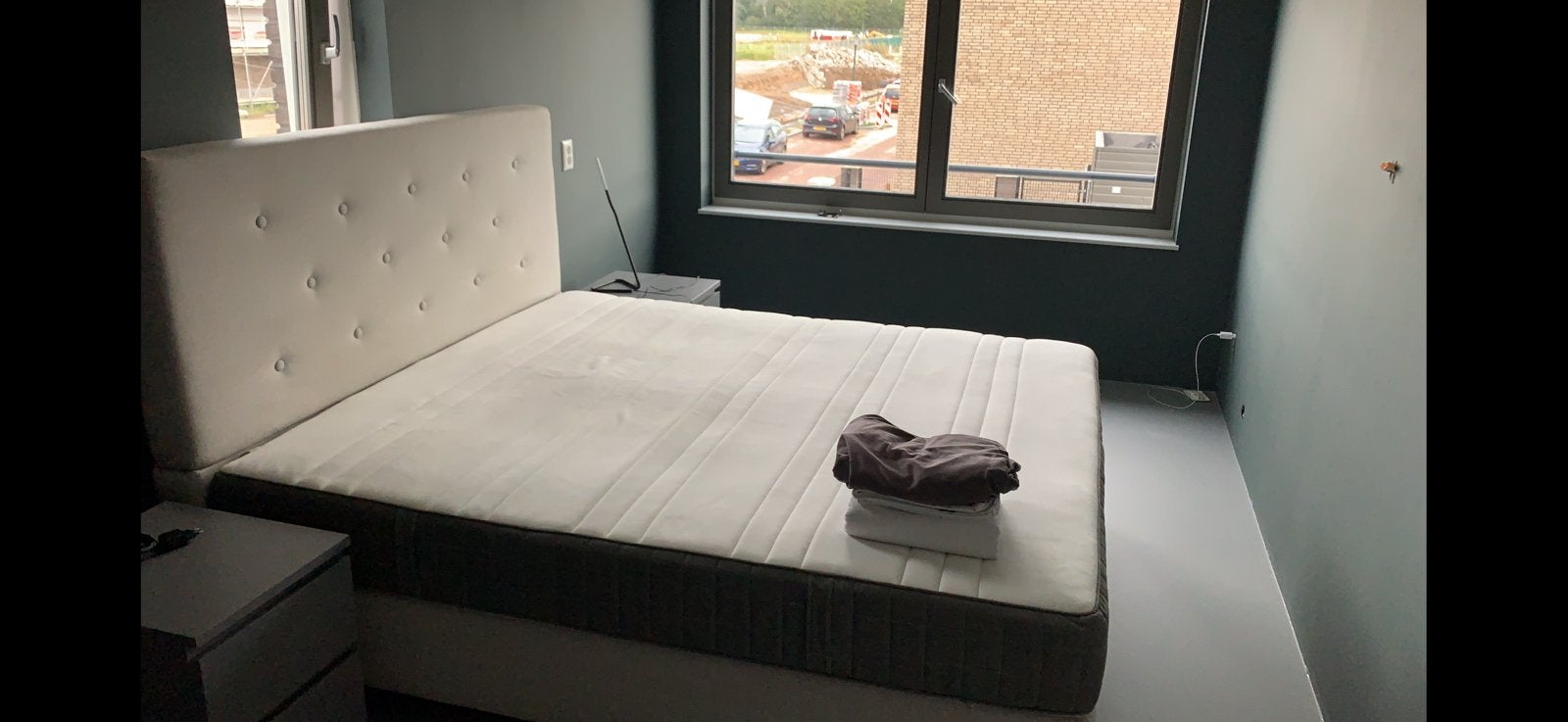2 pers. bed in perfecte staat! Aanbieding!!!! Excl. matras, Tweepersoons, Ophalen of Verzenden, Zo goed als nieuw, 180 cm