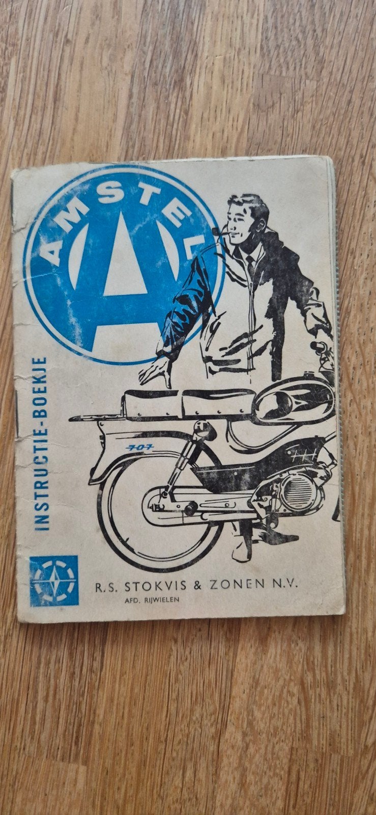 Vintage instructieboekje Amstel bromfiets - Zeldzaam!, Ophalen of Verzenden, Gebruikt