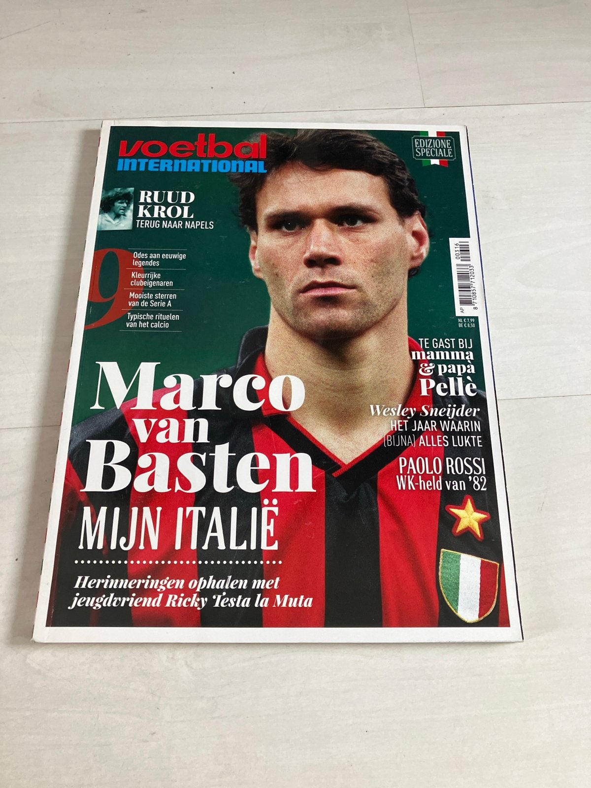 Voetbal International: Marco van Basten - Mijn Italië, Ophalen of Verzenden, Gelezen, Sport en Vrije tijd