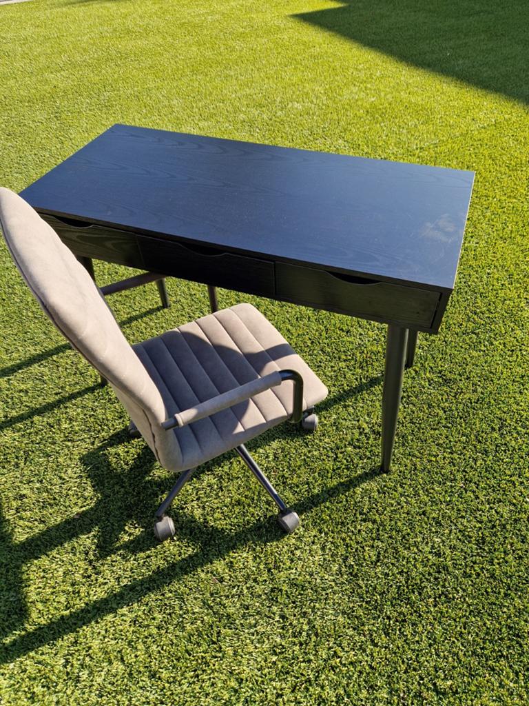 Bureau + stoel set leenbakker (Montijo + Kyan) – goede staat, Huis en Inrichting, Bureaus, Ophalen