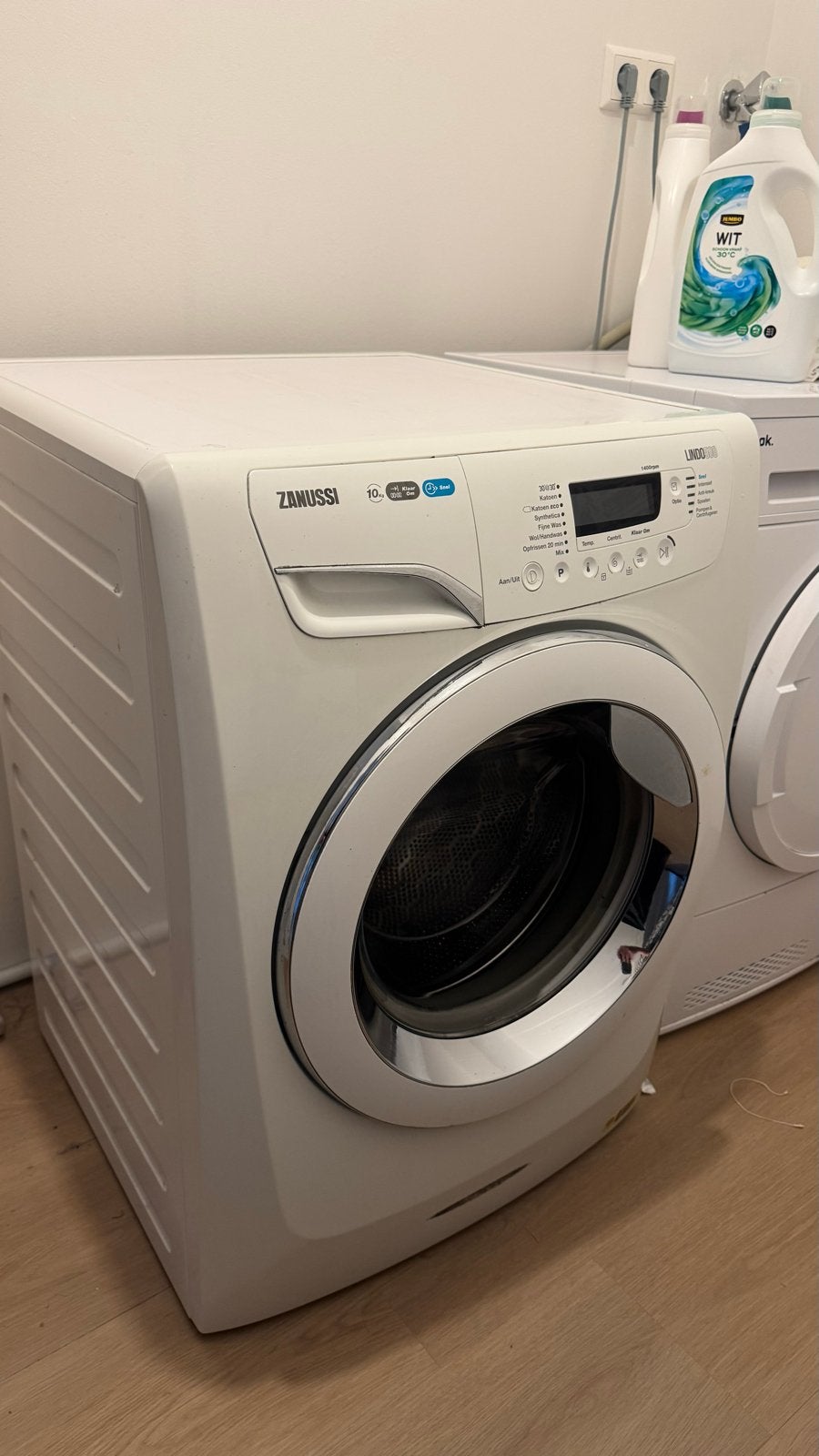Lindo509 Zanussi Wasmachine 10kg - Werkt nog goed, Witgoed en Apparatuur, Wasmachines, Ophalen, 1200 tot 1600 toeren, Gebruikt
