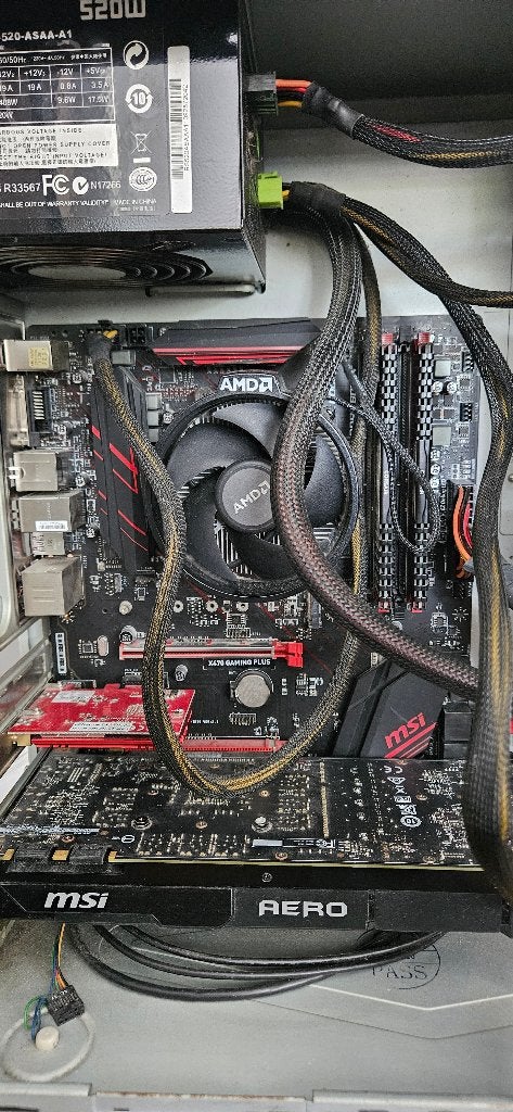 AMD Ryzen 5 2600X + 1070 ti + MSI X470 + 16GB DDR4 RAM, Ophalen, Gebruikt, AMD Ryzen 5, Gaming