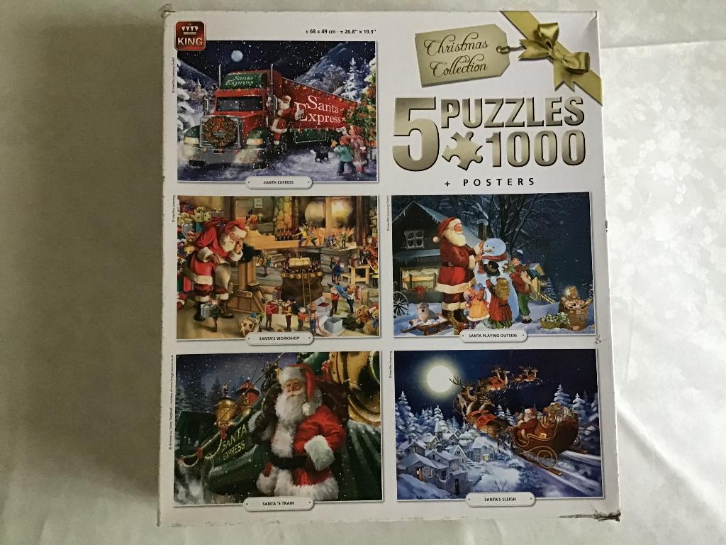 Kerstpuzzels, Ophalen, 500 t/m 1500 stukjes, Gebruikt, Legpuzzel