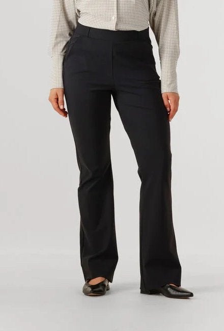 Studio anneloes flair bonded broek L zwart travelstof, Zwart, Maat 42/44 (L), Ophalen of Verzenden, Zo goed als nieuw