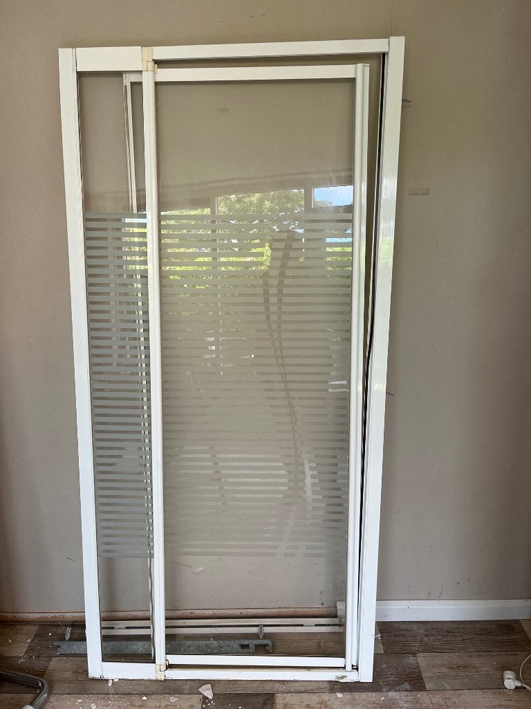 douchedeur, Doe-het-zelf en Verbouw, Sanitair, Ophalen, Gebruikt, Glas, Douche