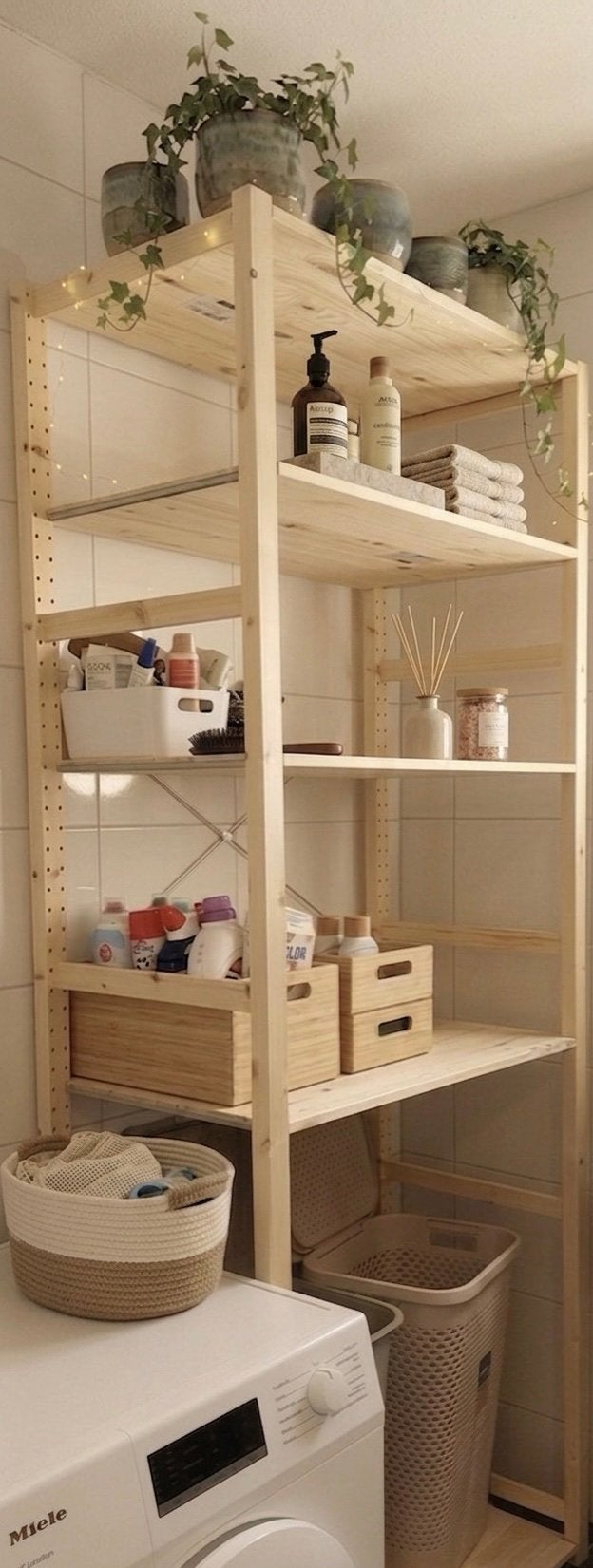 Houten IVAR IKEA opbergrek met 5 planken 226cm x 50cm x 83cm, Ophalen, Zo goed als nieuw