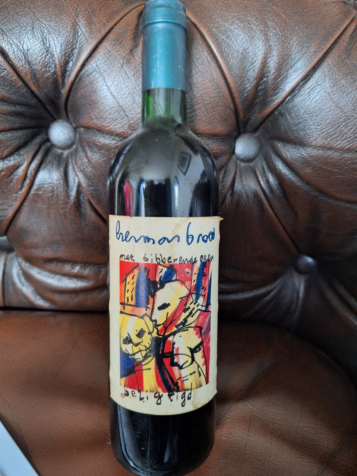 Herman Brood Wijn - Cabernet Sauvignon-Merlot, Ophalen of Verzenden, Gebruikt, Frankrijk, Rode wijn