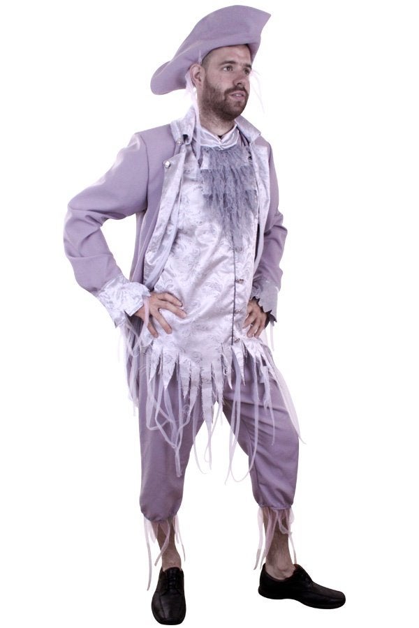 Spookachtig Grijs Herenkostuum - Compleet met Hoed, Kleding | Heren, Onbekend, Nieuw, Overige maten, Ophalen of Verzenden