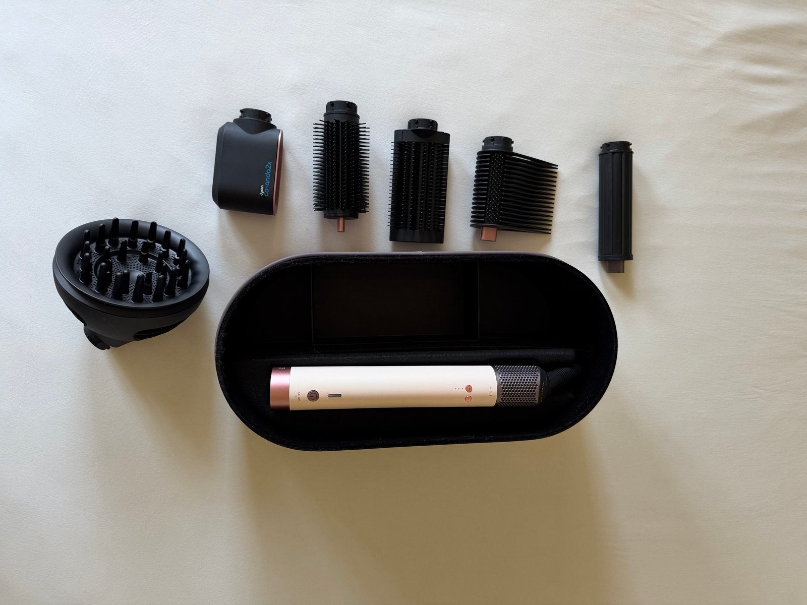 Dyson Airwrap co-anda2x met opbergdoos, Ophalen, Zo goed als nieuw, Föhn of Haardroger