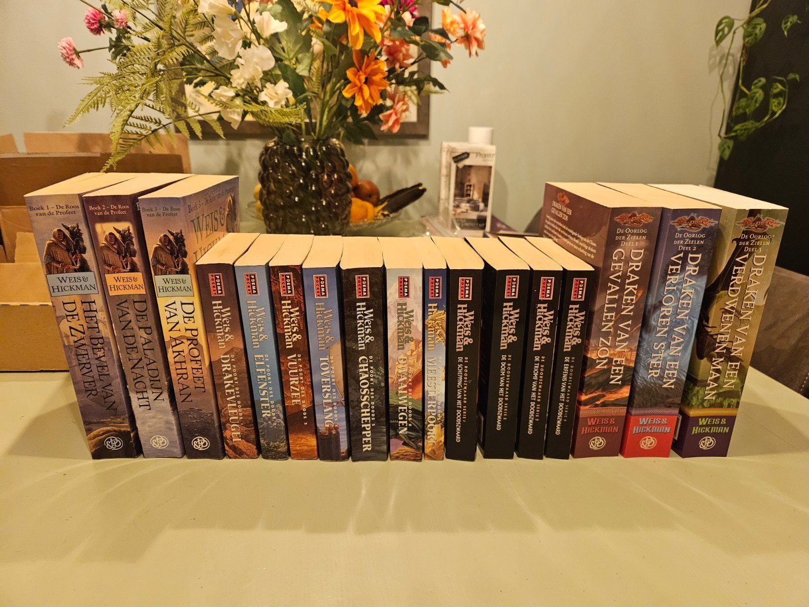 Grote collectie fantasy boeken van Weis & Hickman, Ophalen of Verzenden
