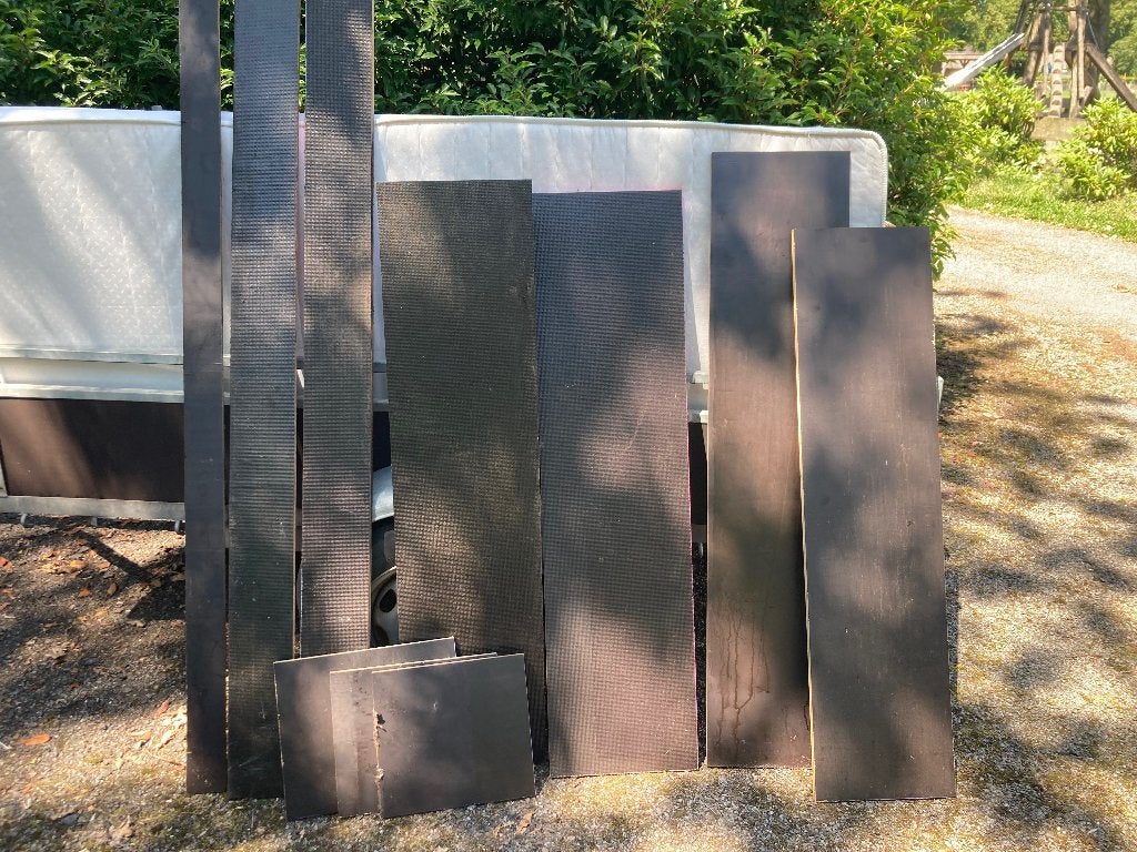 Restanten betonplex plaat oa met anti slip erop, Ophalen, Nieuw, Betonplex, Minder dan 20 mm