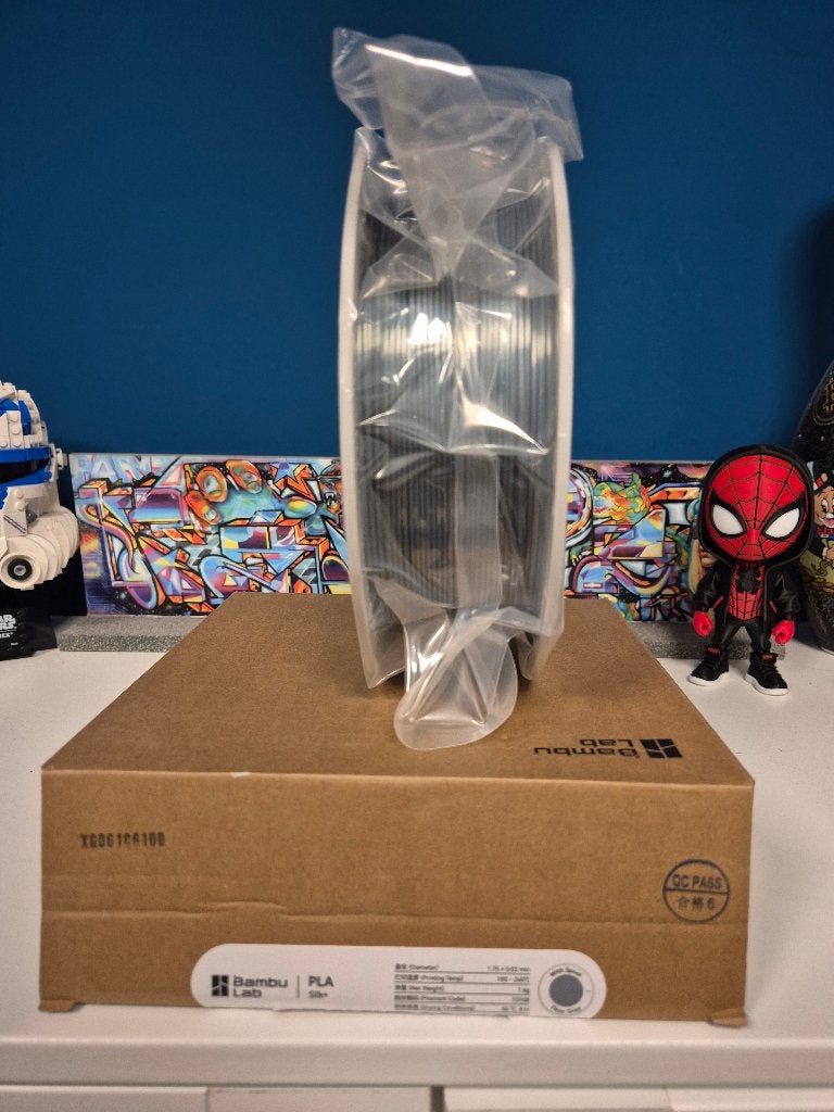 Bambu Lab PLA Silk+ Filament Titan Grijs 1.75mm, Computers en Software, Ophalen of Verzenden, Nieuw, Filamentrollen