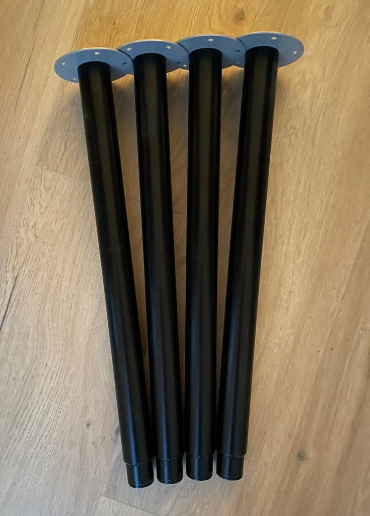 4 Verstelbare tafelpoten, Ophalen, Minder dan 50 cm, 50 tot 100 cm, Rond