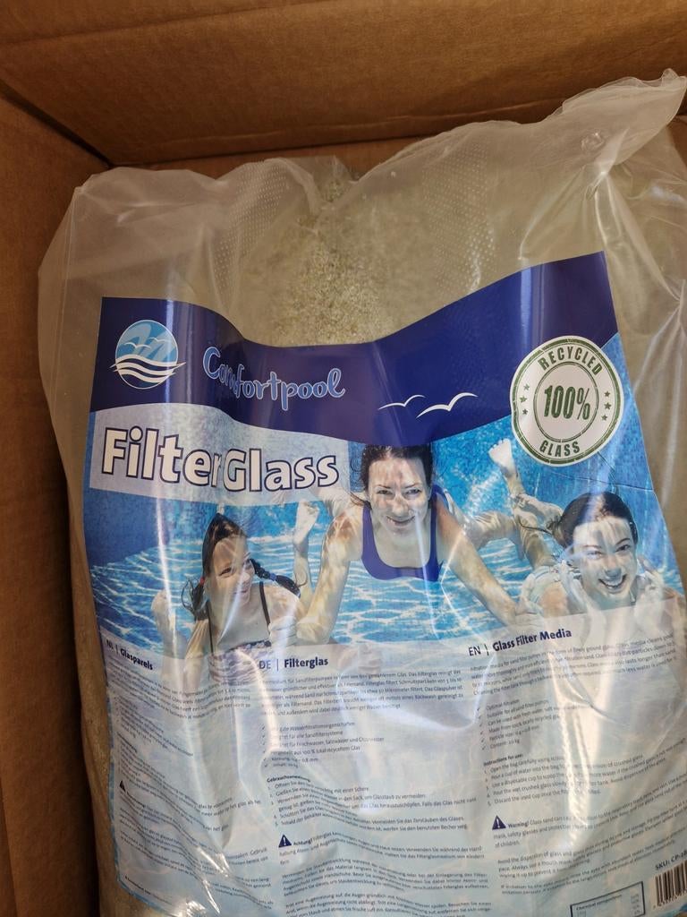 Comfortpool FilterGlass - 100% gerecycled glas, Tuin en Terras, Zwembad-toebehoren, Ophalen, Nieuw, Filter