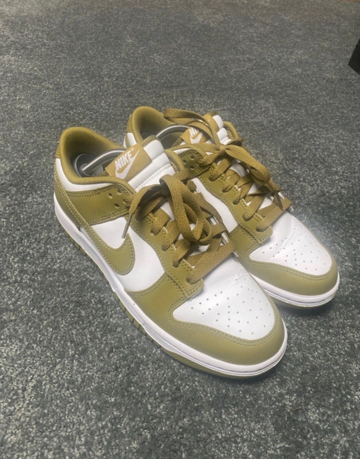 Nike Dunk Low sneakers - Maat 40,5, Ophalen of Verzenden, Zo goed als nieuw, Groen, Sneakers of Gympen